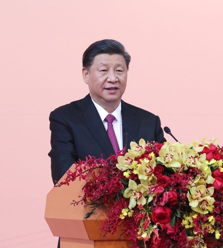 12月19日,国家主席习近平出席澳门特别行政区政府欢迎晚宴并发表重要讲话。 新华社记者 鞠鹏 摄